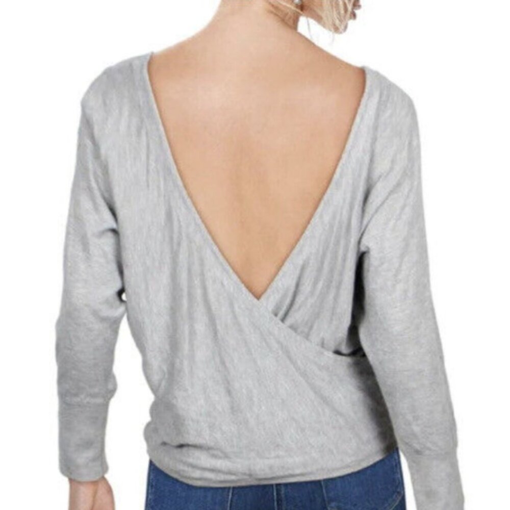 Alice + Olivia Cashmere Blend Open Back Light Sweater, excellent condition